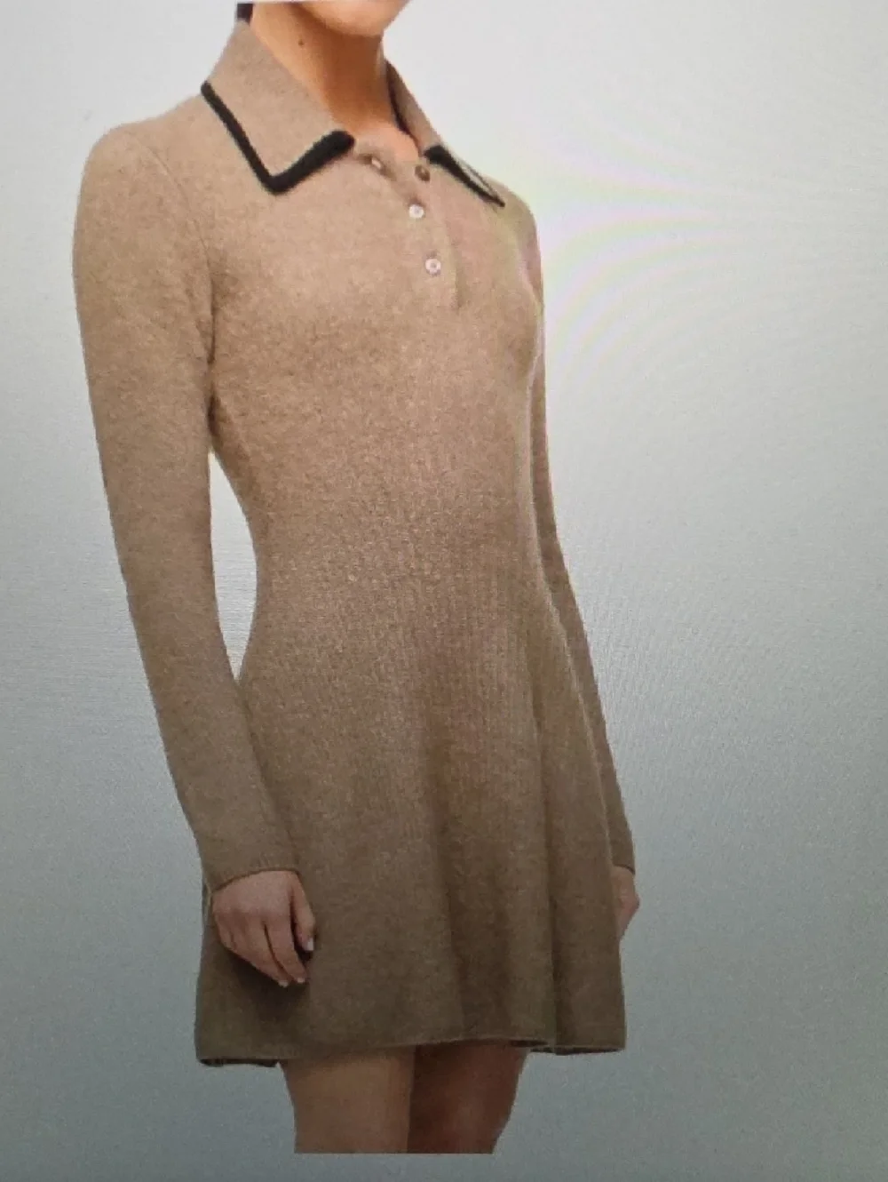 STAUD Dujour Knit Fit & Flare Minidress Size L $395 - Picture 3 of 6